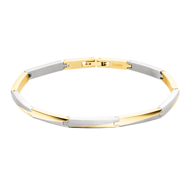 Armband Unisex Reintitan Bicolor 03059-02