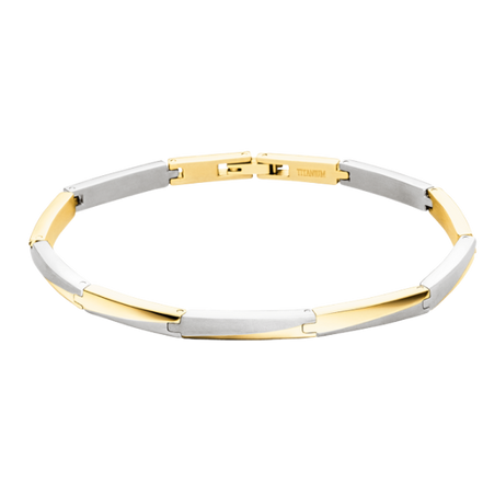 Armband Unisex Reintitan Bicolor 03059-02