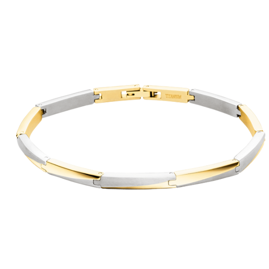 Armband Unisex Reintitan Bicolor 03059-02