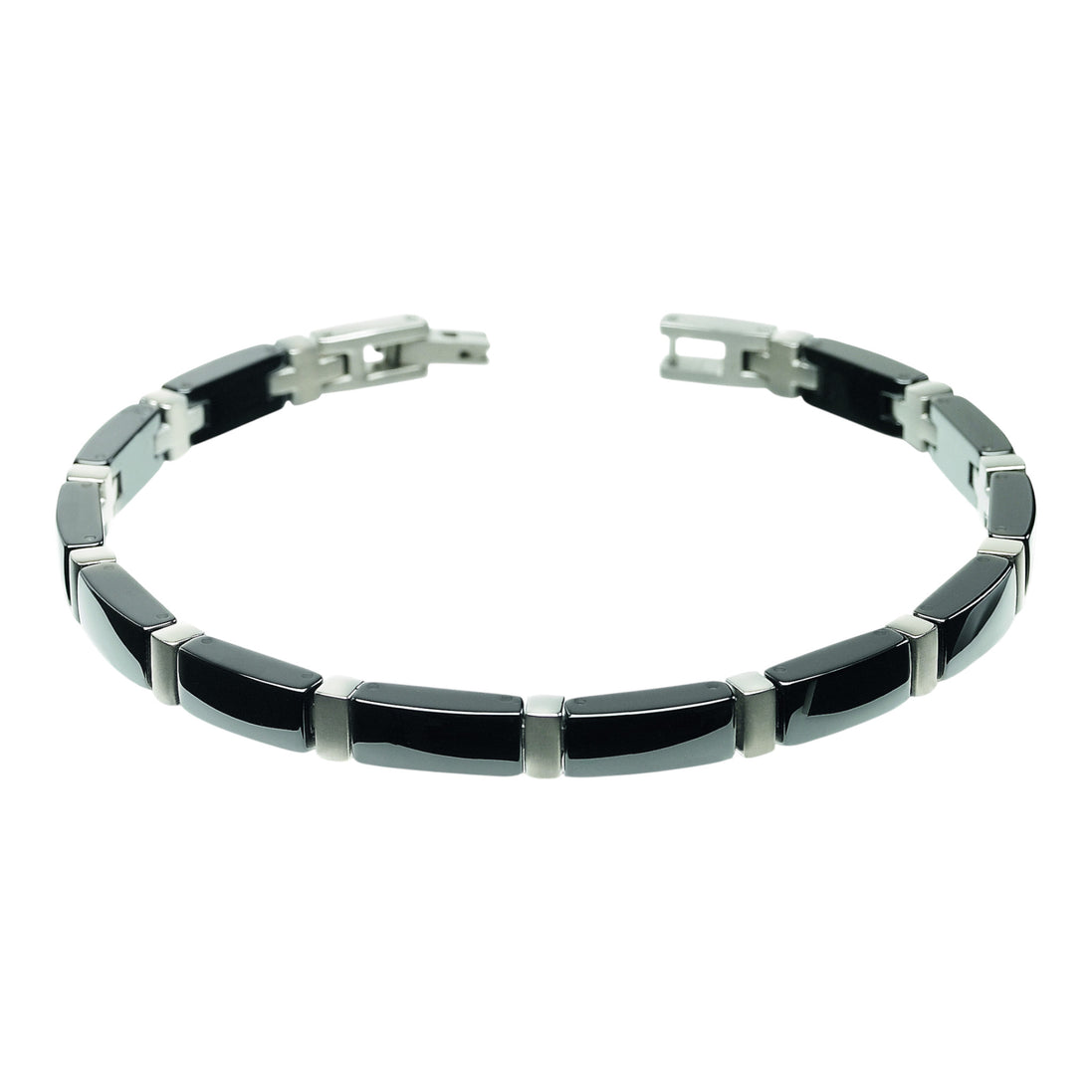 Armband Titan mit Keramik schwarz