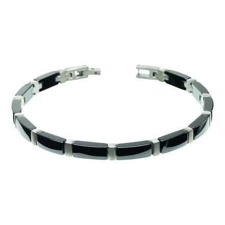 Armband Titan mit Keramik schwarz