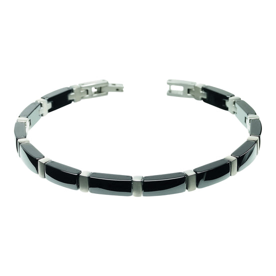Armband Titan mit Keramik schwarz