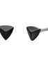 Ohrstecker schwarz-plattiert Pyramide 05064-05