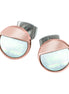 Titan Damen Ohrstecker mit Perlmutt weiß, roségoldpla