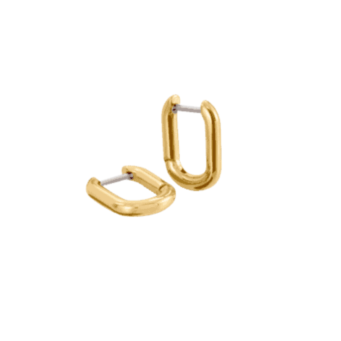 Damen Creolen Titan, Gelbgold plattiert, poliert 0506