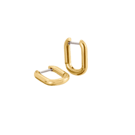 Damen Creolen Titan, Gelbgold plattiert, poliert 0506