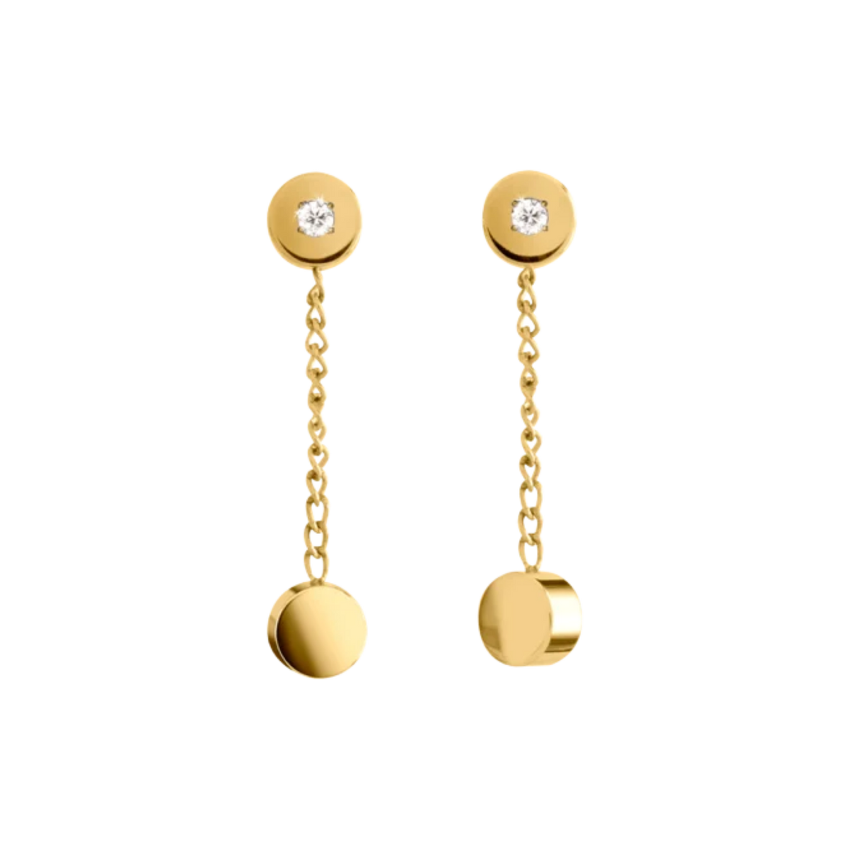 Brillantohrstecker Goldplattiert 0,01ct 05084-04