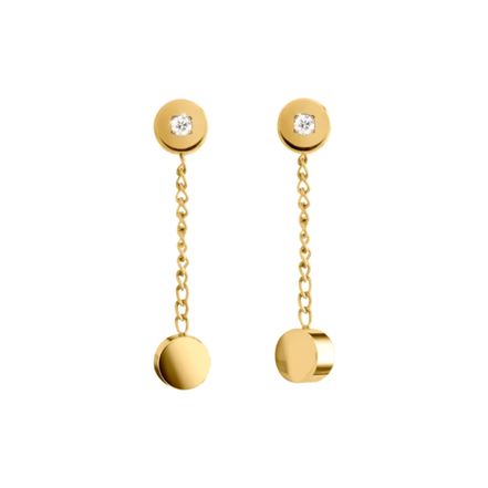 Brillantohrstecker Goldplattiert 0,01ct 05084-04