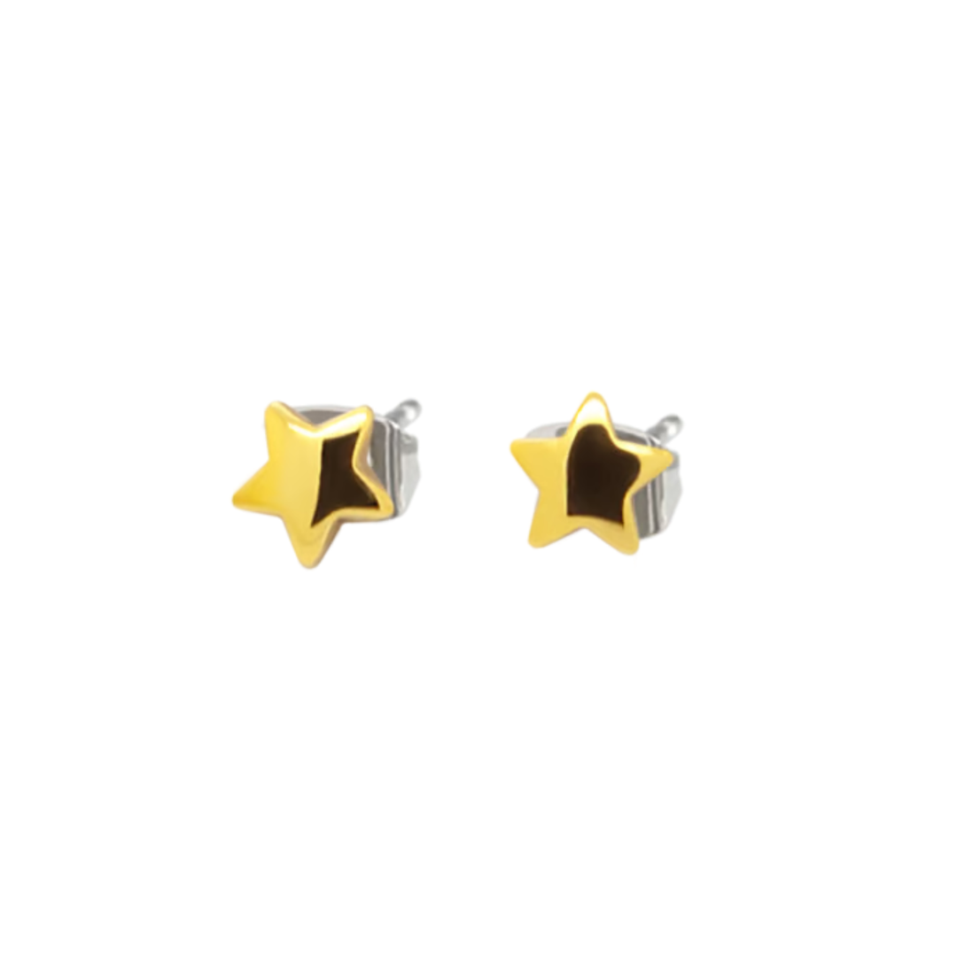 Ohrstecker Kinder Sterne goldfarbend 05093-02