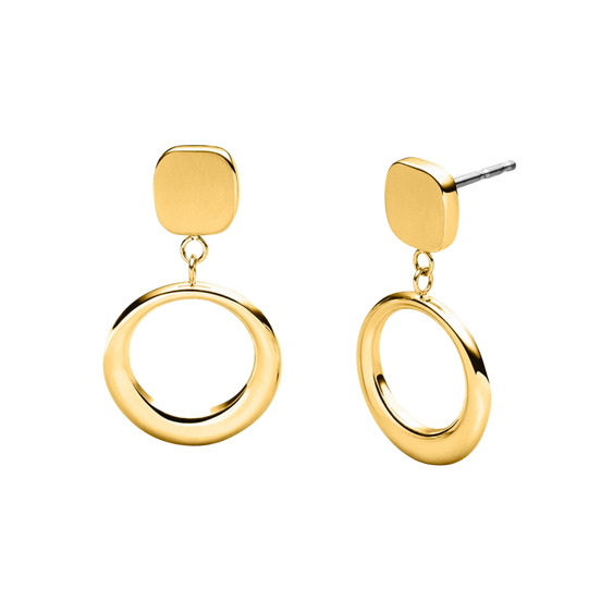 Ohrhänger mit Kreisen goldfarben 05105-04