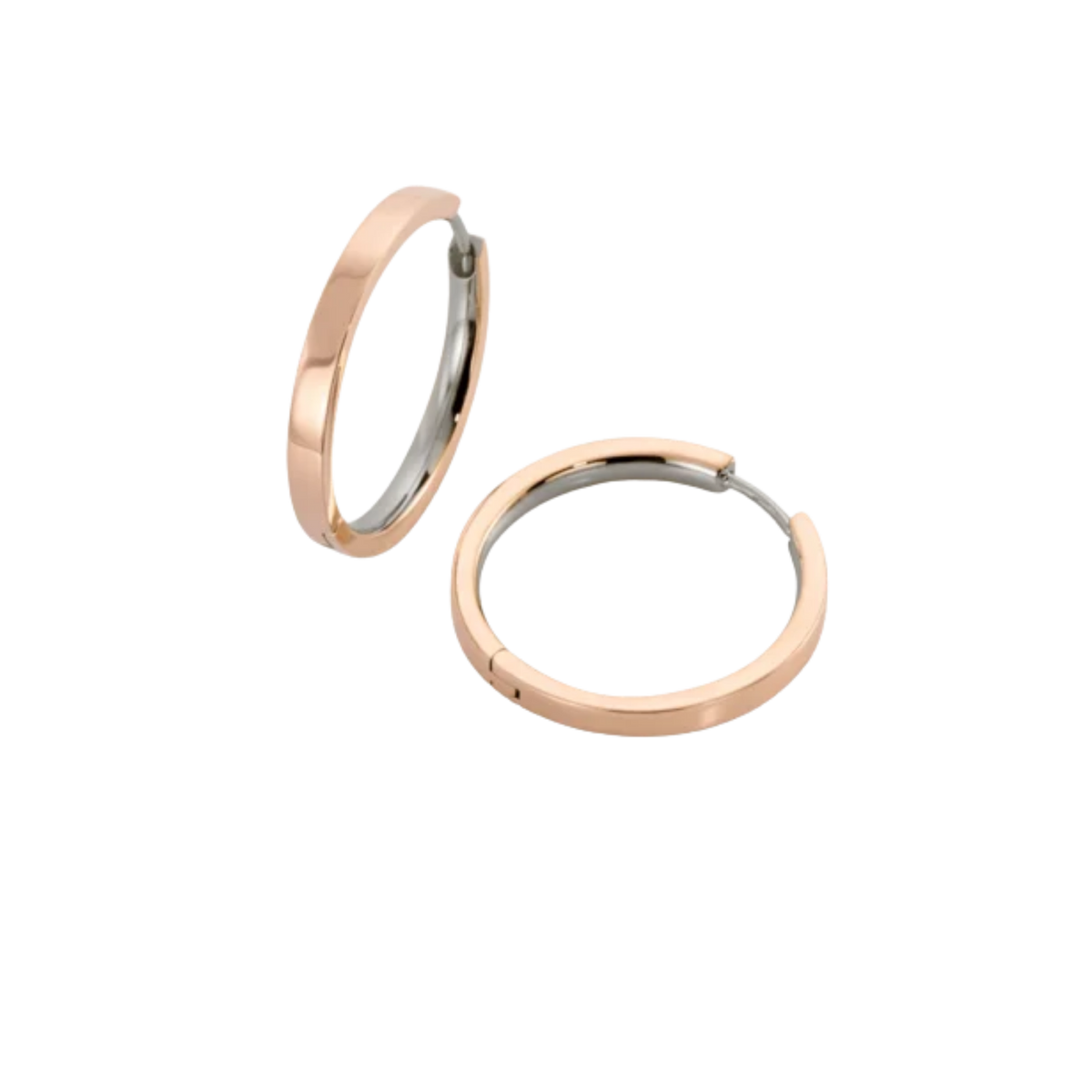 Damen Creolen Titan roségoldfarben 0517-11-11