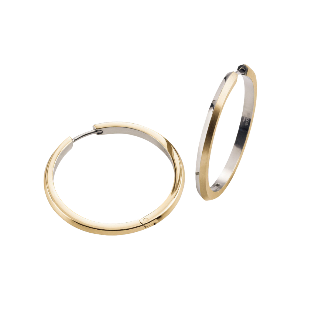Damen Creolen Bicolor