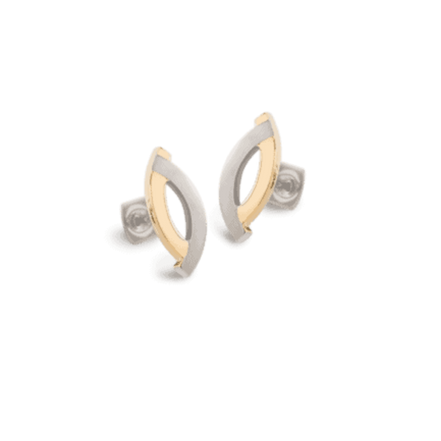 Titanium Ohrstecker bicolor