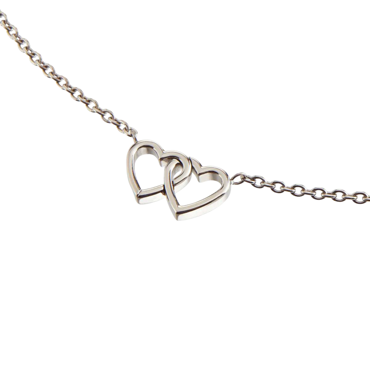 Collier mit Herzen silberfarben 08023-01