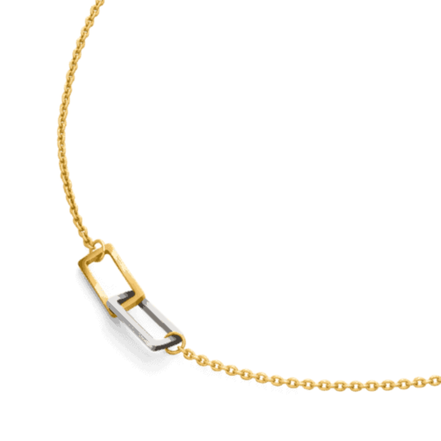 Collier mit Gliedern Bicolor 08092-02