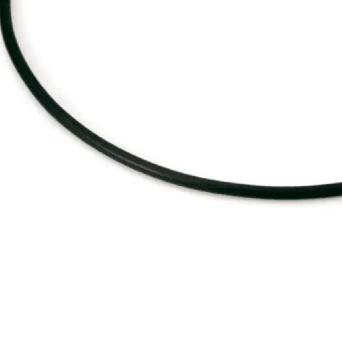 Titan-Kautschuk Collier schwarz