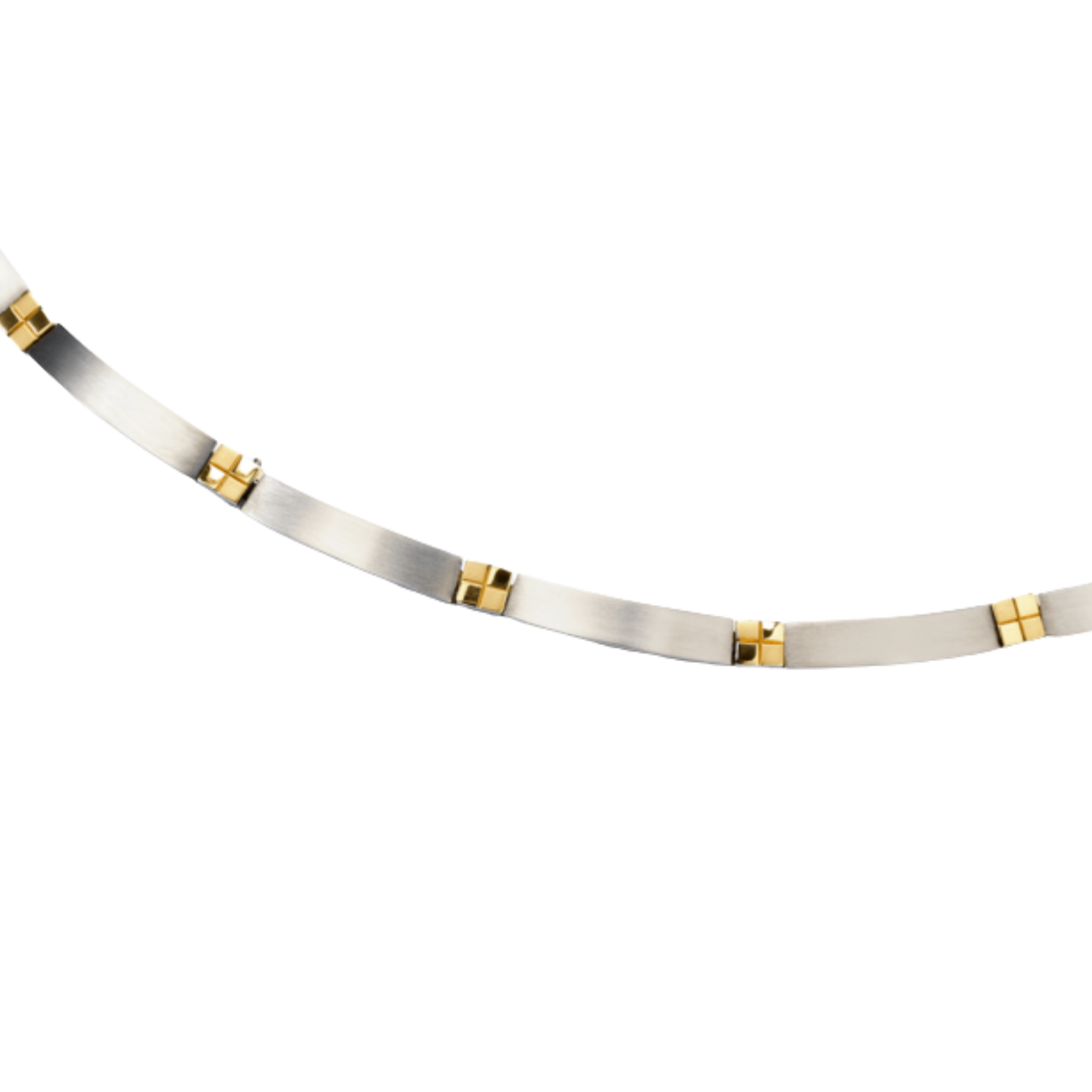 Collier Reintitan teil-goldplattiert
