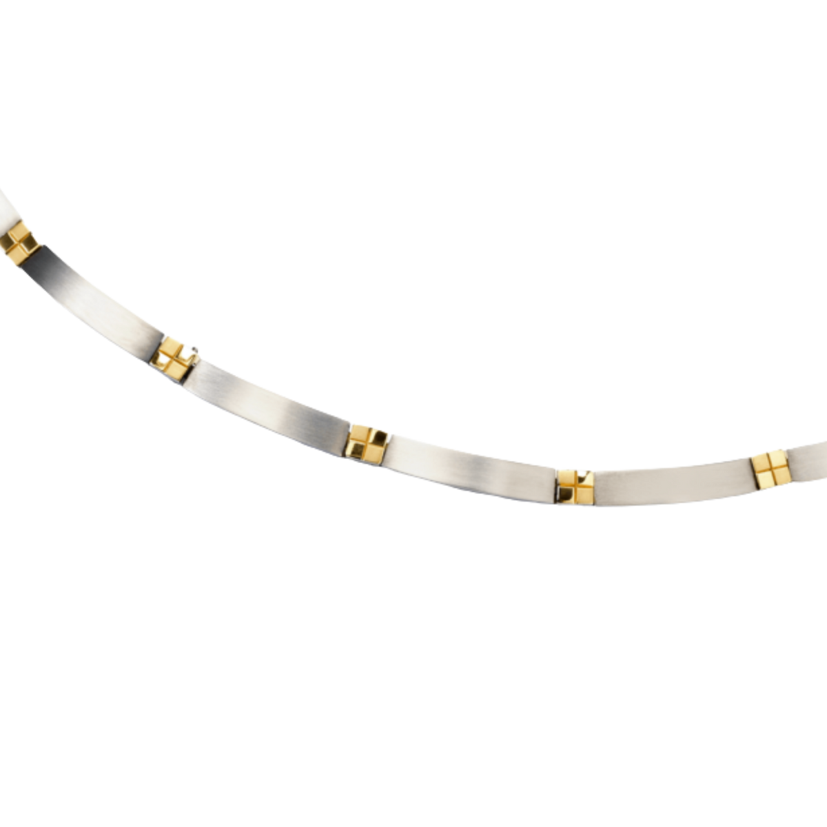 Collier Reintitan teil-goldplattiert