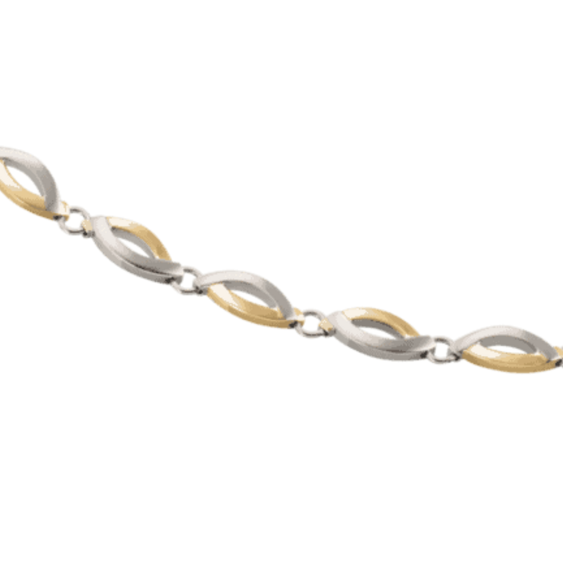 Collier Reintitan teil-goldplattiert
