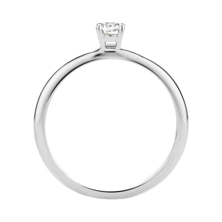 Zirkonia-Ring aus 585er Weißgold im Solitär-Design