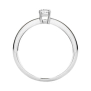 Ring aus 585er Weißgold und Pavé-Zirkonia