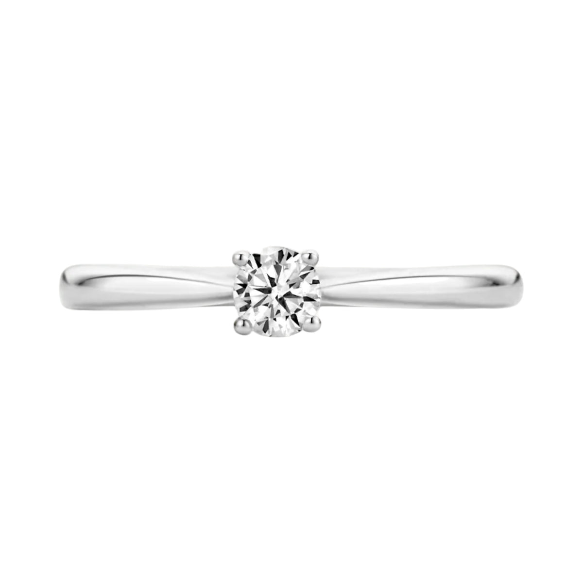 Ring aus 585er Weißgold im Solitär-Design