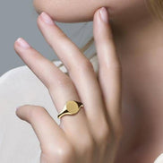 Siegelring 14 Karat Gelbgold