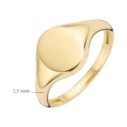 Siegelring 14 Karat Gelbgold