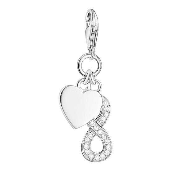 Charm Anhänger "Infinity" Silber ,Zirkonia