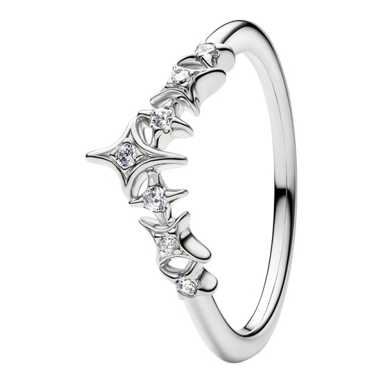 Ring mit einem Stern-Diadem Zirkonia