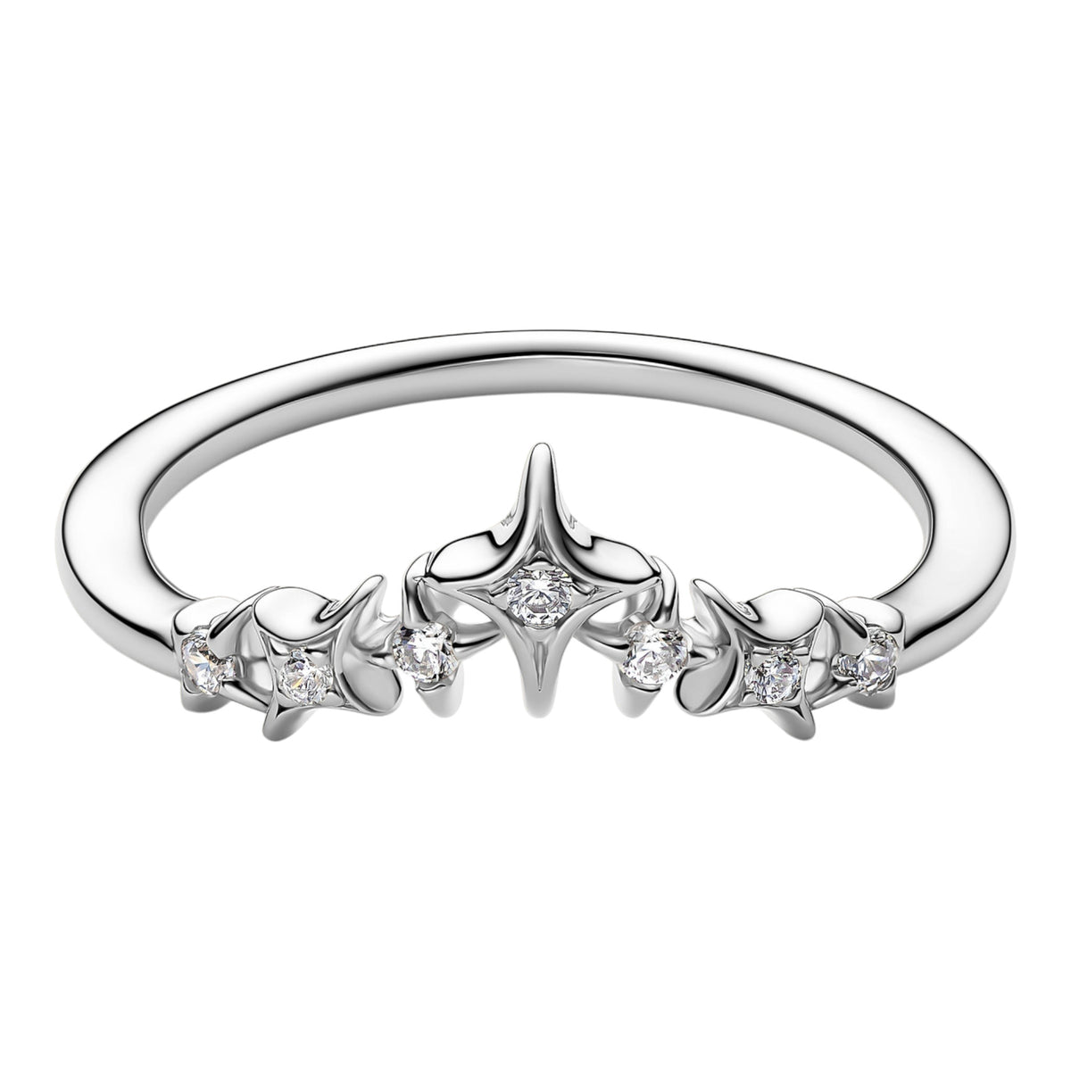 Ring mit einem Stern-Diadem Zirkonia