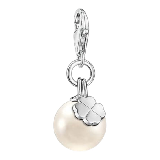 Charm Anhänger "Perle" mit Kleeblatt