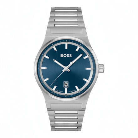 Herrenuhr Candor Dunkelblau Silber