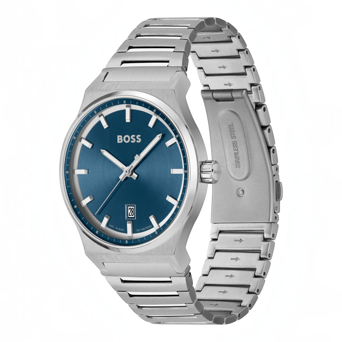 Herrenuhr Candor Dunkelblau Silber