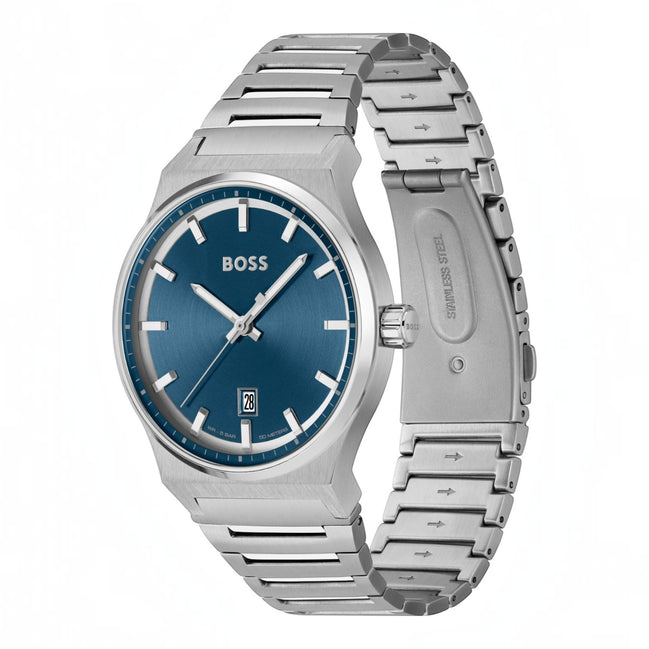 Herrenuhr Candor Dunkelblau Silber