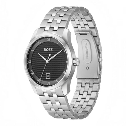 Herrenuhr Principle Silber Schwarz