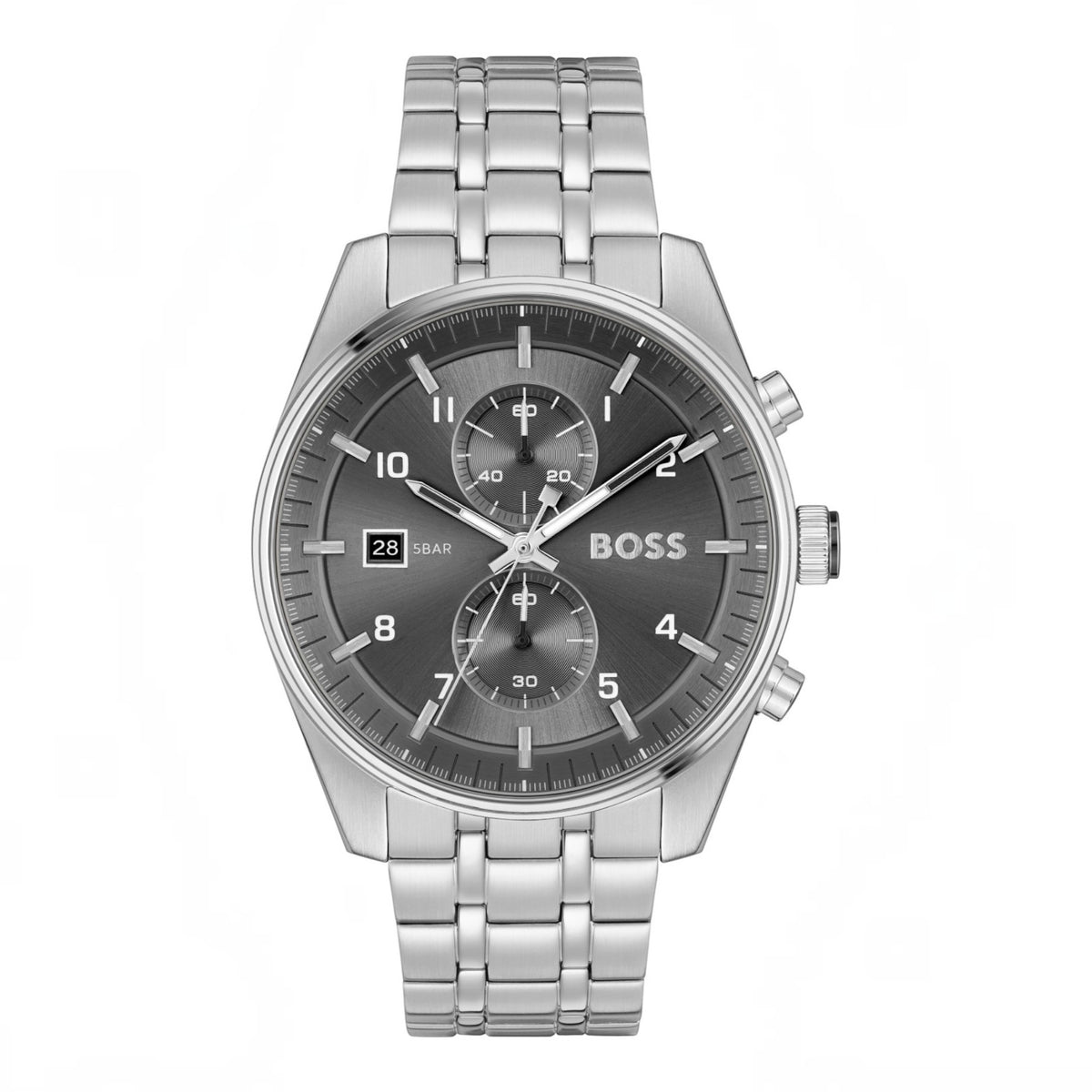 Herrenuhr Skytraveller Chronograph grau