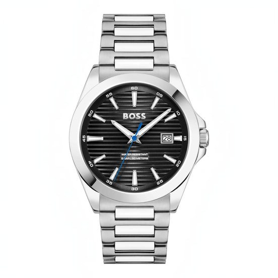 Herrenuhr Strike Schwarz Silber