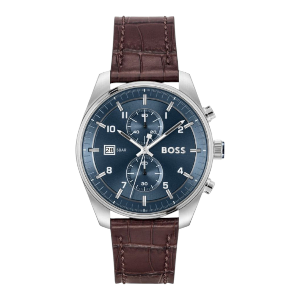 Herrenuhr Skytraveller Chronograph Leder