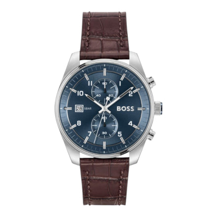 Herrenuhr Skytraveller Chronograph Leder