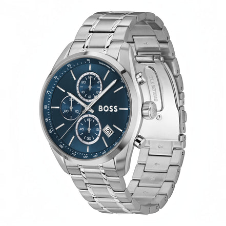 Herrenuhr Grand Prix 44 Chronograph Blau