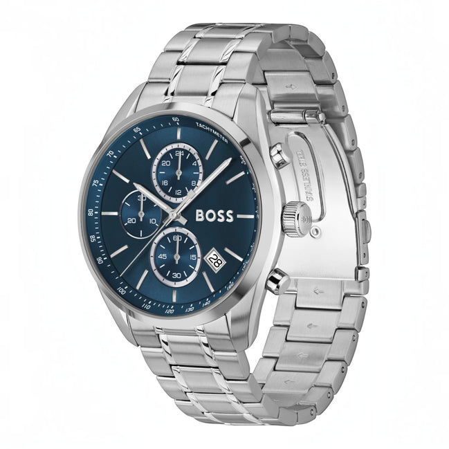 Herrenuhr Grand Prix 44 Chronograph Blau