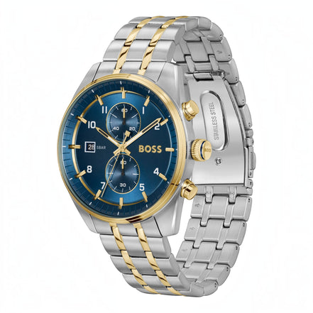 Herrenuhr Skytraveller Chronograph Blau