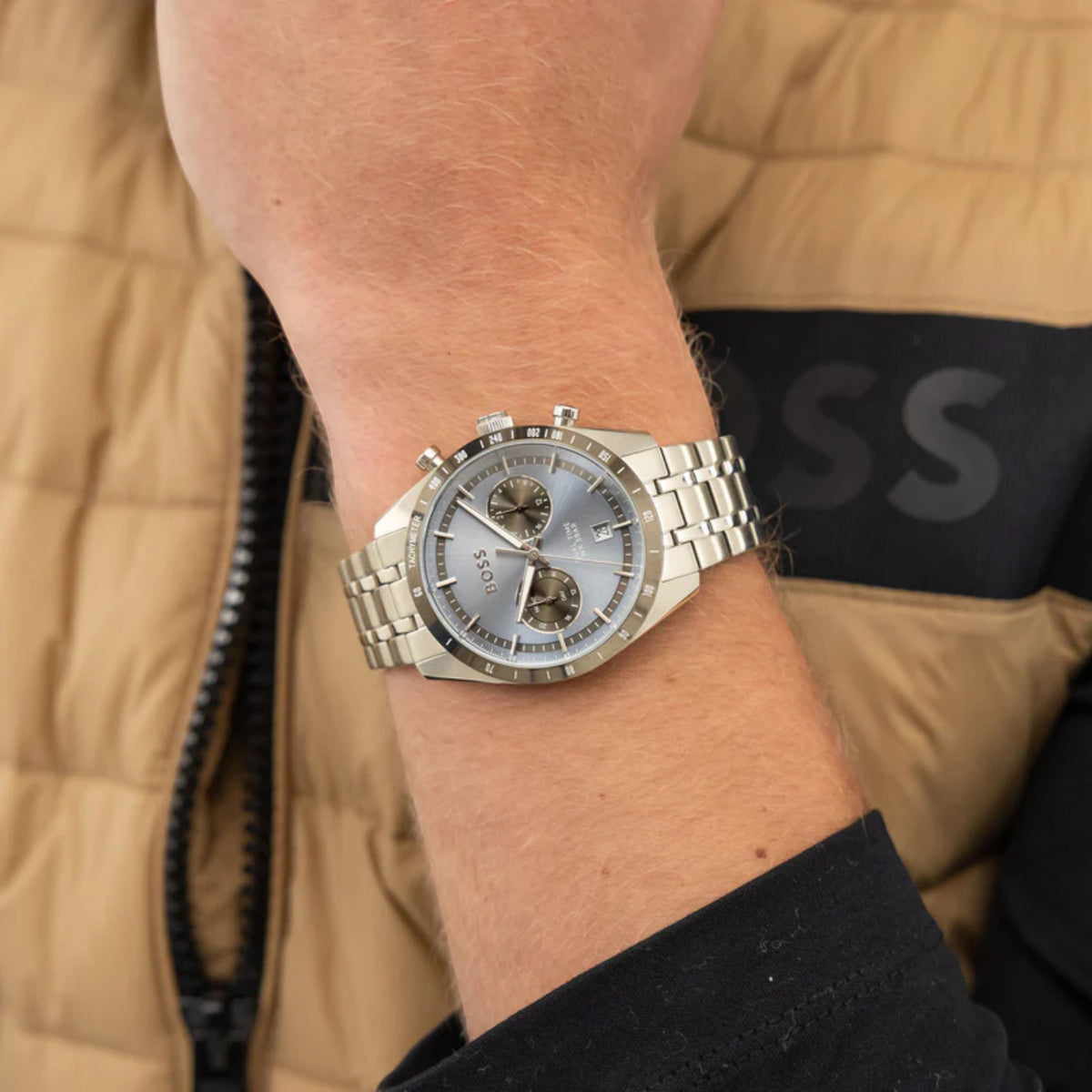 Herrenuhr Tourmaster silberfarben blau