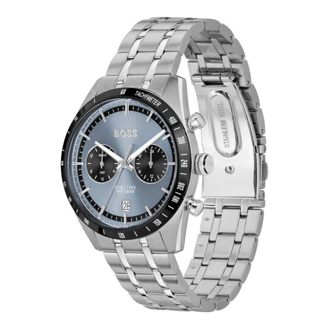 Herrenuhr Tourmaster silberfarben blau