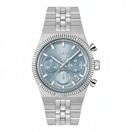 Herrenuhr Candor Prime blau, silber