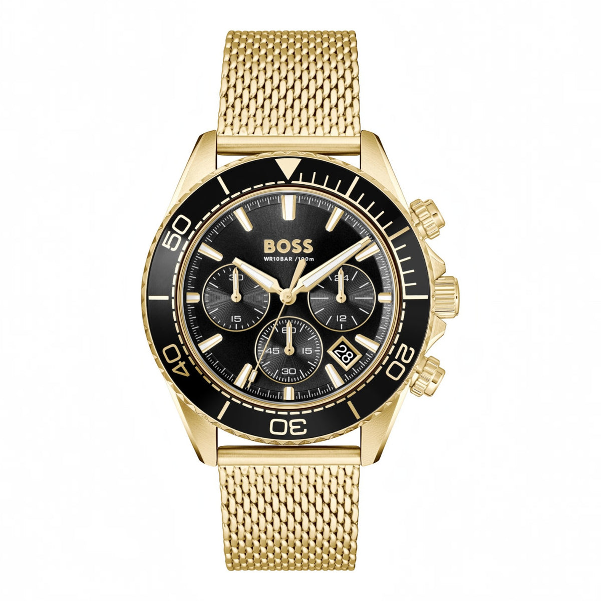 Herrenuhr Chronograph Sealiner schwarz, gold