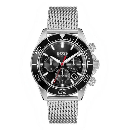 Herrenuhr Chronograph Sealiner schwarz, silber