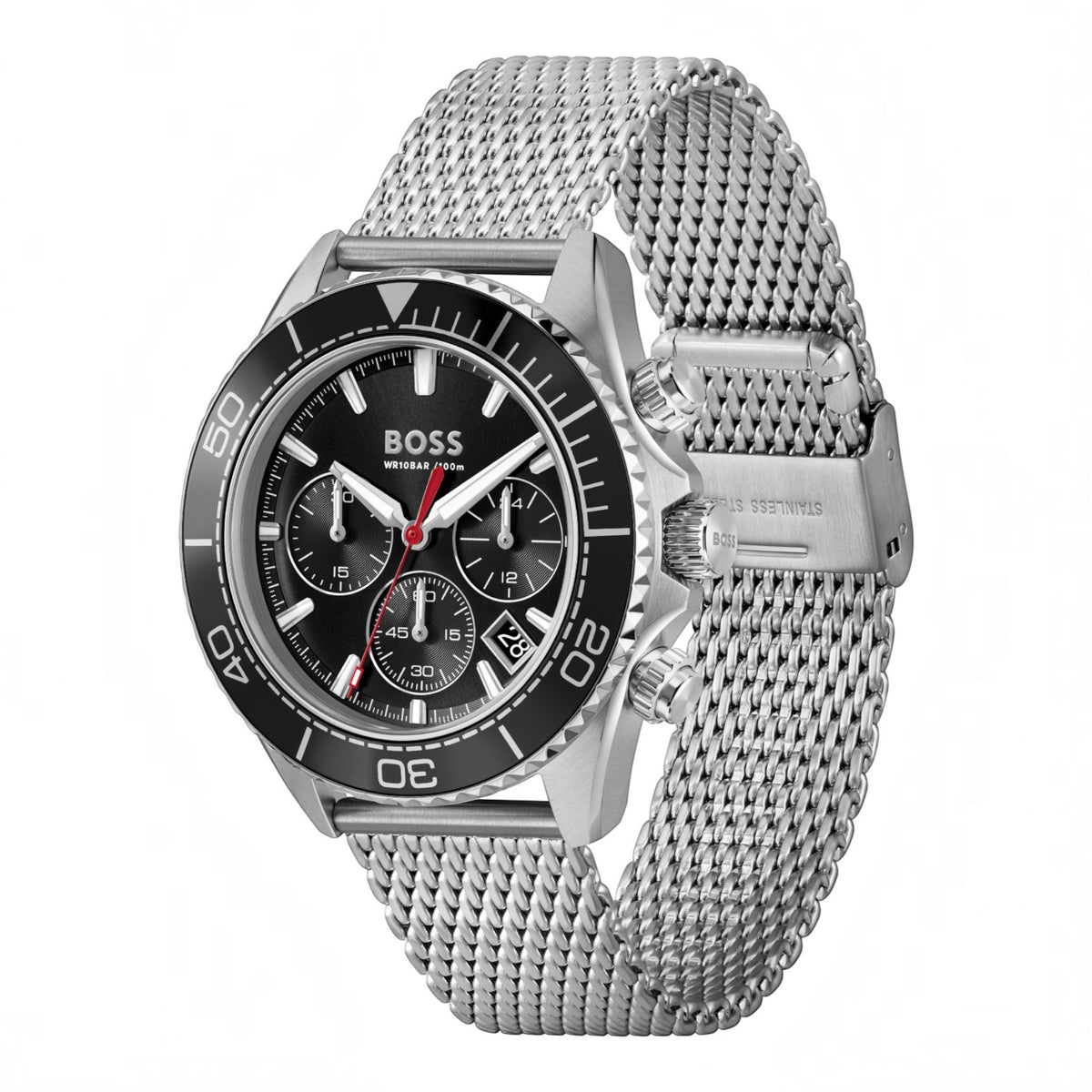 Herrenuhr Chronograph Sealiner schwarz, silber