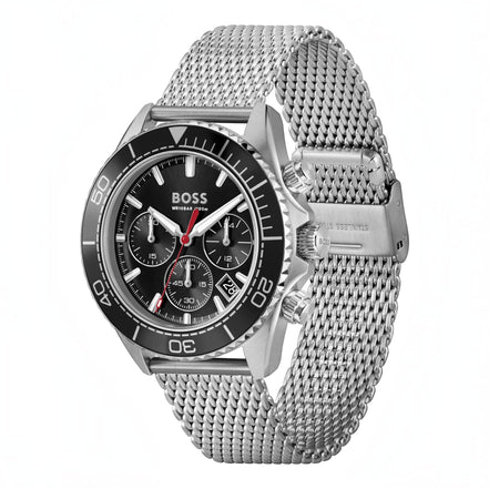 Herrenuhr Chronograph Sealiner schwarz, silber